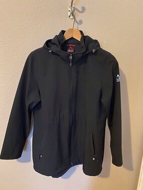 Gerry Black Hooded Softshell Jacket